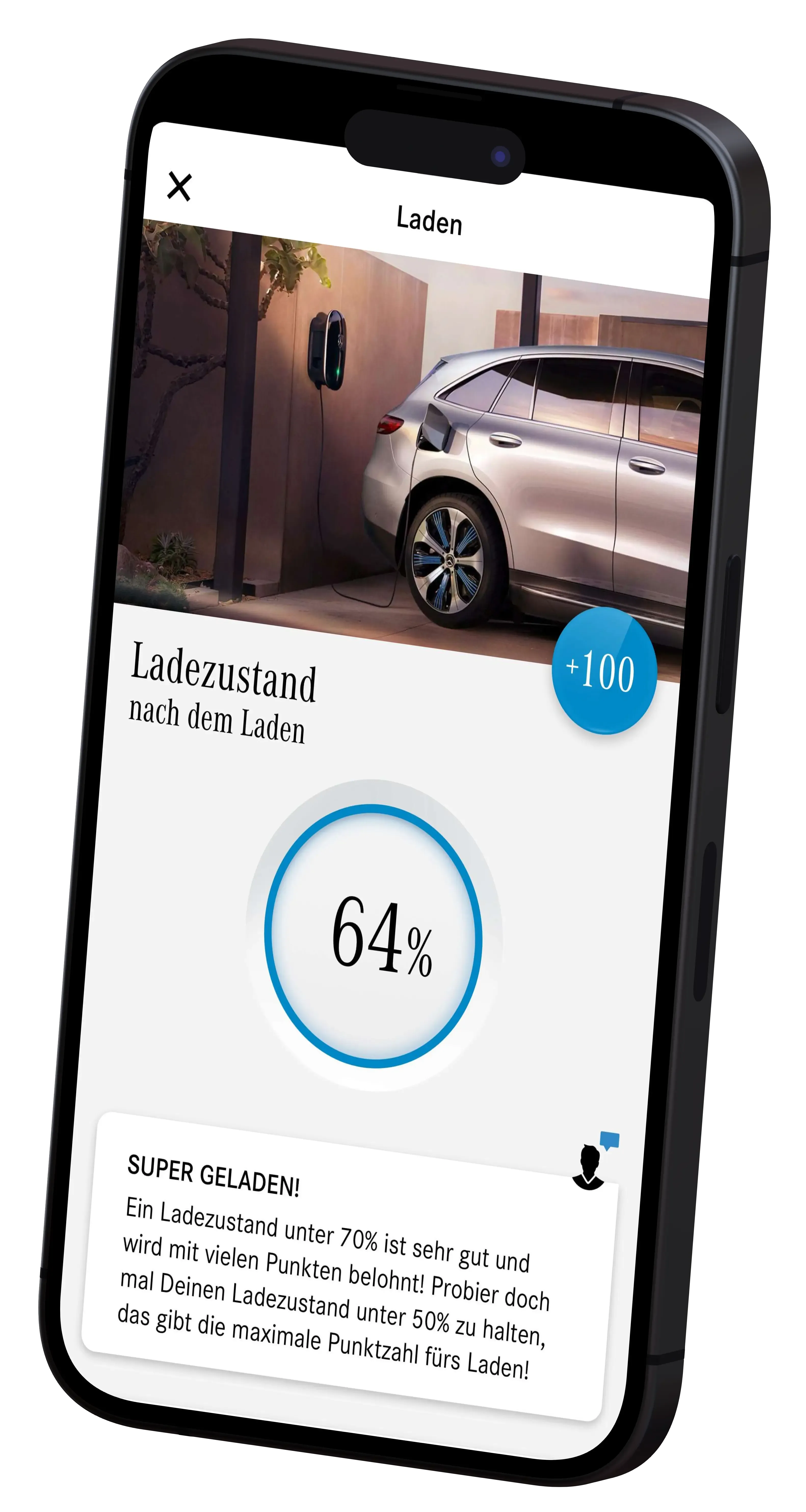 Ein Smartphones mit Eco Coach App